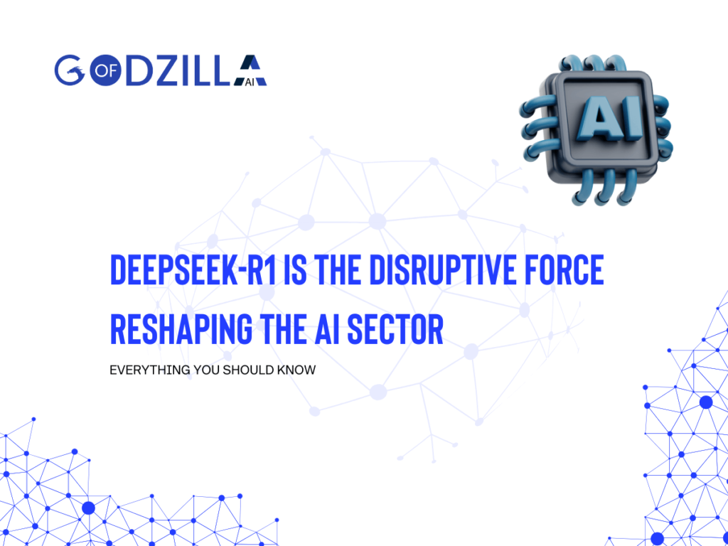 DeepSeek-R1-is-the-disruptive-force-reshaping-the-AI-sector-Featuring-the-Godzilla-AI-logo-futuristic-AI-chip-and-a-connected-digital-network-design